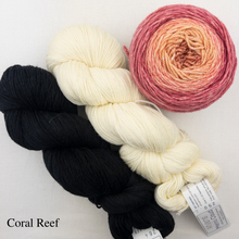 Load image into Gallery viewer, Ombre Woven Scarf Kit | Artyarns Merino Cloud, Freia Superwash Merino Silk Sport & Weaving Pattern (#399)