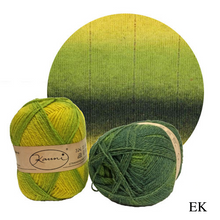 Load image into Gallery viewer, Kauni Effektgarn Garter Stitch Scarf Knitting Kit | Kauni Effektgarn & Knitting Pattern (#245)