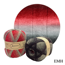 Load image into Gallery viewer, Kauni Effektgarn Garter Stitch Scarf Knitting Kit | Kauni Effektgarn & Knitting Pattern (#245)