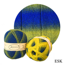 Load image into Gallery viewer, Kauni Effektgarn Garter Stitch Scarf Knitting Kit | Kauni Effektgarn & Knitting Pattern (#245)