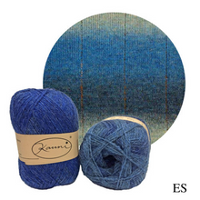 Load image into Gallery viewer, Kauni Effektgarn Garter Stitch Scarf Knitting Kit | Kauni Effektgarn & Knitting Pattern (#245)