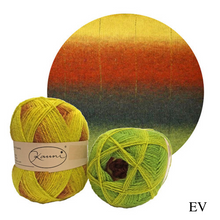 Load image into Gallery viewer, Kauni Effektgarn Garter Stitch Scarf Knitting Kit | Kauni Effektgarn & Knitting Pattern (#245)