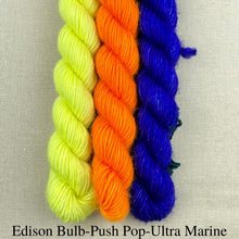 Load image into Gallery viewer, Unicorn Tails Ribbed Beanie Knitting Kit (Baby/Kids version) | Madelinetosh Unicorn Tails & Knitting Pattern (#314)