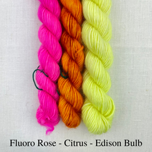 Load image into Gallery viewer, Unicorn Tails Ribbed Beanie Knitting Kit (Baby/Kids version) | Madelinetosh Unicorn Tails & Knitting Pattern (#314)