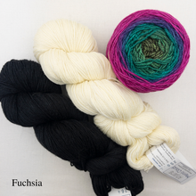 Load image into Gallery viewer, Ombre Woven Scarf Kit | Artyarns Merino Cloud, Freia Superwash Merino Silk Sport & Weaving Pattern (#399)