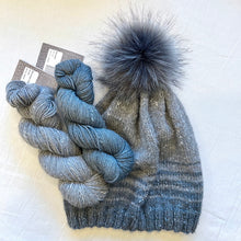 Load image into Gallery viewer, Acadia Striped Hat Knitting Kit | The Fibre Company Acadia & Knitting Pattern (#304)