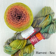Load image into Gallery viewer, Slip Stitch Scarf Knitting Kit | Jade Sapphire 6-Ply Mongolian Cashmere, Freia Superwash Merino Silk Sport & Knitting Pattern (#089)