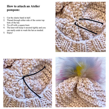Load image into Gallery viewer, Fox Fur Pompoms