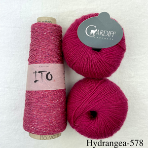 Cardiff-Ito Cowl Knitting Kit | Cardiff Small Cashmere, Ito Kinu & Knitting Pattern (#361)