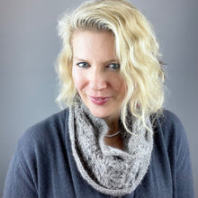 Load image into Gallery viewer, Cabled Feather & Fan Cowl Knitting Kit | Cascade Pure Alpaca & Knitting Pattern (#192D)
