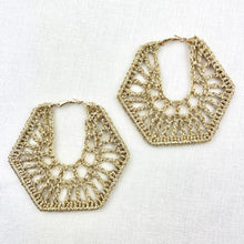 Load image into Gallery viewer, Hexagonal Earrings Crochet Kit | New Smoking & Crochet Pattern (#389)