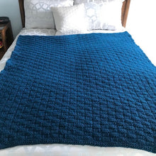 Load image into Gallery viewer, Ushya Basketweave Throw Knitting Kit | Mirasol Ushya & Knitting Pattern (#365)
