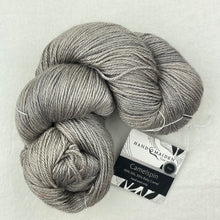 Load image into Gallery viewer, Diagonal Feather & Fan Cowl Knitting Kit | Hand Maiden Camelspin & Knitting Pattern (#192E)