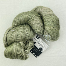 Load image into Gallery viewer, Vertical Feather & Fan Cowl Knitting Kit | Hand Maiden Camelspin & Knitting Pattern (#192F)