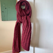 Load image into Gallery viewer, Double Broken Rib Scarf (Aran version) Knitting Kit | Queensland Kathmandu Aran & Knitting Pattern (#003A)