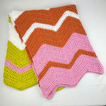 Load image into Gallery viewer, Crochet Chevron Baby Blanket Kit | Juniper Moon Bud Cotton & Crochet Pattern (#259B)