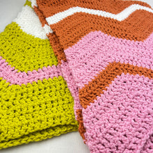 Load image into Gallery viewer, Crochet Chevron Baby Blanket Kit | Juniper Moon Bud Cotton & Crochet Pattern (#259B)