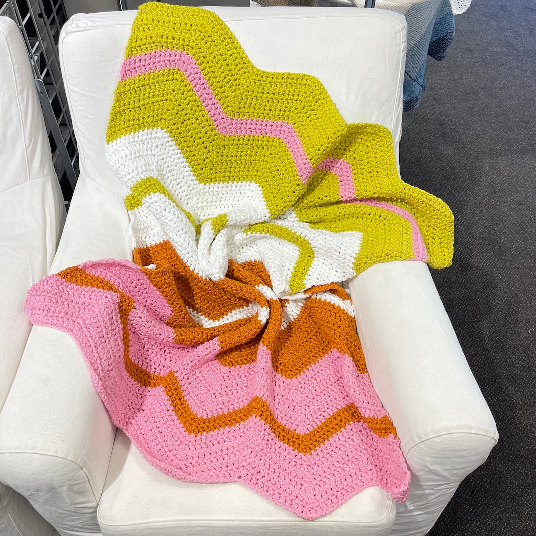 Bernat Baby Stripe Blanket Crochet Kit