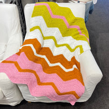 Load image into Gallery viewer, Crochet Chevron Baby Blanket Kit | Juniper Moon Bud Cotton & Crochet Pattern (#259B)