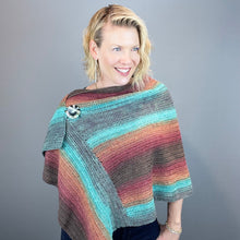 Load image into Gallery viewer, Krista Wrap Crochet Kit | Freia Superwash Merino Silk Sport & Crochet Pattern (#390)