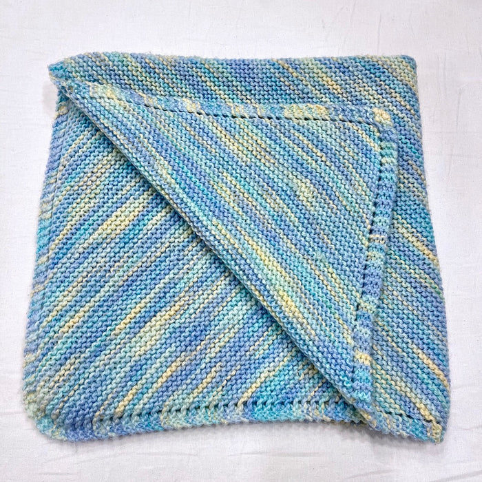 Diagonal Baby Blanket (Lorna's version) Knitting Kit | Lorna's Laces Shepherd Worsted & Knitting Pattern (#086)