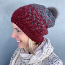 Load image into Gallery viewer, Mika Hat Knitting Kit | Berroco Catena &amp; Knitting Pattern
