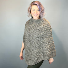 Load image into Gallery viewer, Queensland Cabled Poncho Knitting Kit | Queensland Kathmandu Aran & Knitting Pattern