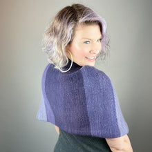 Load image into Gallery viewer, Ombré Cashmere Wrap Knitting Kit | Jade Sapphire Mini Ombré Collection & Knitting Pattern (#367)