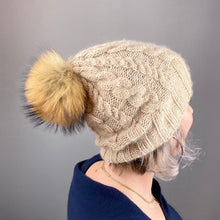 Load image into Gallery viewer, Cabled Tall Hat Knitting Kit | Cascade Highland/Eco Duo & Knitting Pattern (#253)