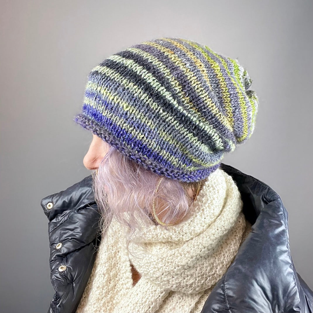 Noro Slouchy Hat Knitting Kit Noro Silk Garden Knitting Pattern (#
