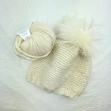 Load image into Gallery viewer, Soffio Hat Knitting Kit | Soffio Cashmere & Knitting Pattern (#380)