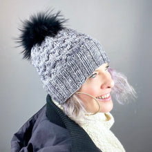 Load image into Gallery viewer, Allover Cabled Hat (Tosh Merino Version) Knitting Kit | Tosh Merino & Knitting Pattern (#299)