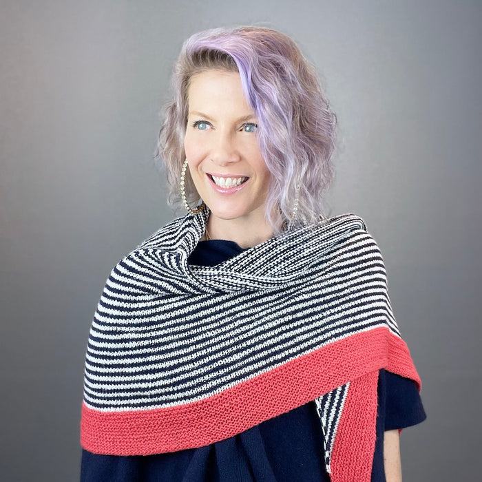 Cormo Shawlette Knitting Kit | Elemental Affects Cormo & Knitting Pattern (#341)