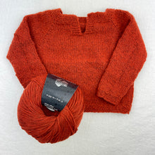 Load image into Gallery viewer, Easiest Baby Sweater Ever (Cashmere 16 version) Knitting Kit | Lana Grossa Cashmere 16 Fine & Knitting Pattern (#320C)