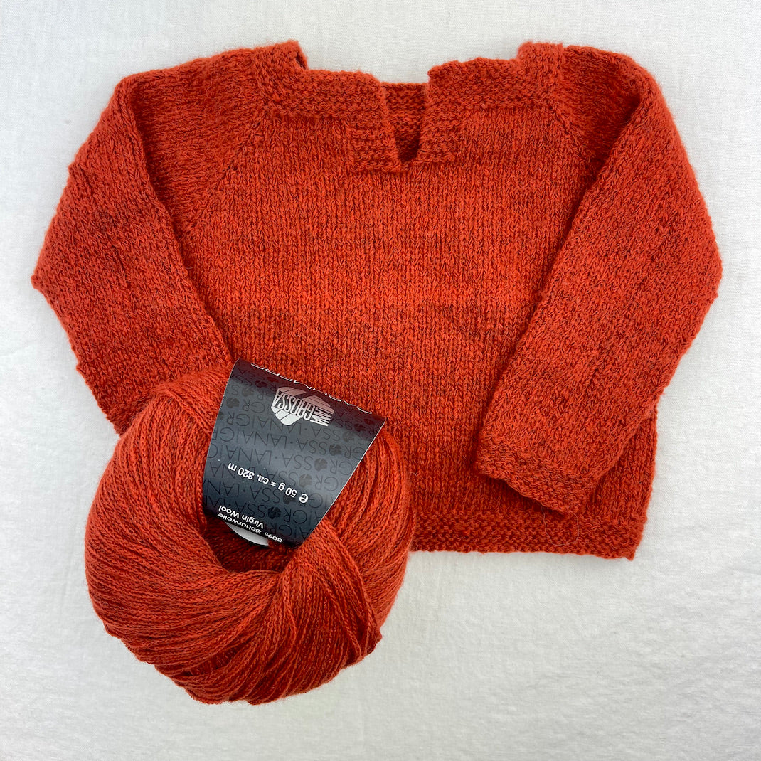 Easiest Baby Sweater Ever (Cashmere 16 version) Knitting Kit