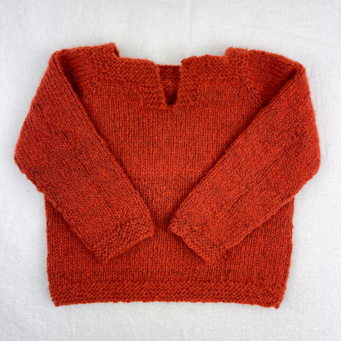 Easiest Baby Sweater Ever (Cashmere 16 version) Knitting Kit | Lana Grossa Cashmere 16 Fine & Knitting Pattern (#320C)