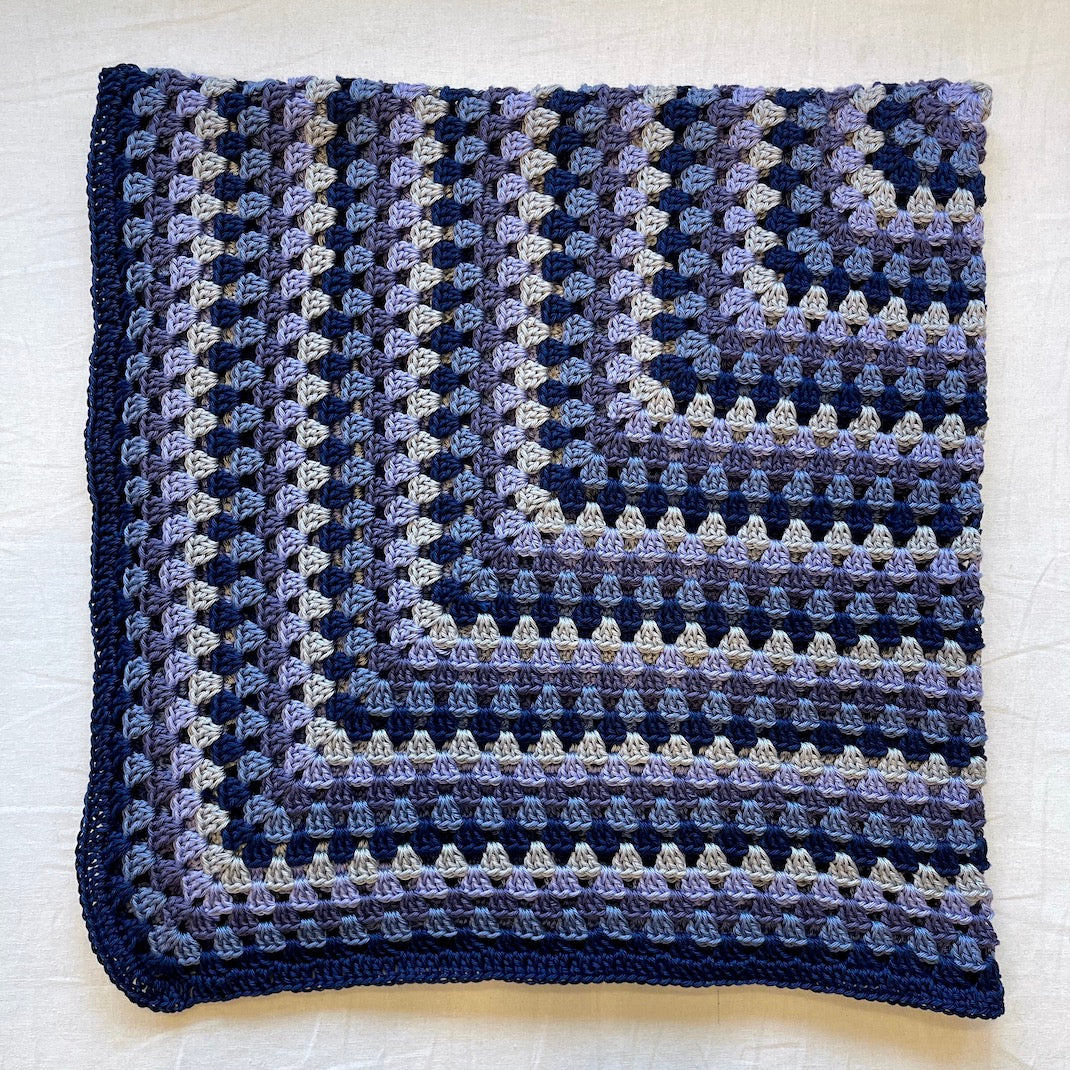 Granny Square Baby Blanket (Cascade version) Crochet Kit | Ultra Pima