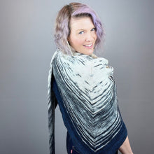 Load image into Gallery viewer, Off-Center Faded Shawlette Knitting Kit | Smooshy with Cashmere &amp; Knitting Pattern (#322)
