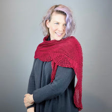 Load image into Gallery viewer, Artyarns 400 Yard Shawl Knitting Kit | Artyarns Merino Cloud, Beaded Mohair and Sequins & Knitting Pattern