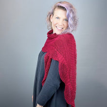 Load image into Gallery viewer, Artyarns 400 Yard Shawl Knitting Kit | Artyarns Merino Cloud, Beaded Mohair and Sequins & Knitting Pattern