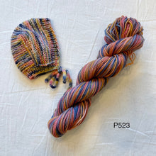 Load image into Gallery viewer, Baby and Preemie Bonnet Knitting Kit | Koigu Premium Merino & Knitting Pattern (#315)