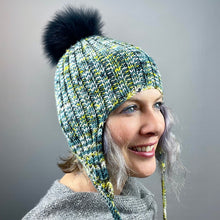 Load image into Gallery viewer, Easy Rib Earflap Hat Knitting Kit | Baah Sonoma &amp; Knitting Pattern (#329)
