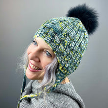 Load image into Gallery viewer, Easy Rib Earflap Hat Knitting Kit | Baah Sonoma &amp; Knitting Pattern (#329)
