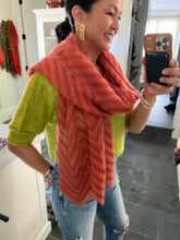 Load image into Gallery viewer, Chevron Cloud Wrap Knitting Kit | Queensland Llama Lace & Rowan Kidsilk Haze