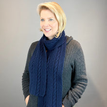 Load image into Gallery viewer, Jade Sapphire Cashmere Scarf Knitting Kit | Jade Sapphire 8 Ply Mongolian Cashmere & Knitting Pattern