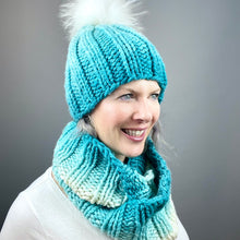 Load image into Gallery viewer, Plush Hat & Cowl Set Knitting Kit | Freia Plush & Knitting Patterns (#418)