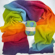Load image into Gallery viewer, Kauni Effektgarn Garter Stitch Scarf Knitting Kit | Kauni Effektgarn & Knitting Pattern (#245)