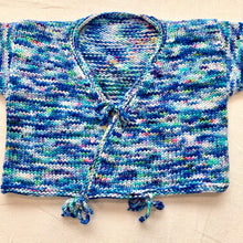 Load image into Gallery viewer, Cadenza Cross-Over Baby Sweater (Rockstar version) Knitting Kit | MollyGirl Rock Star DK