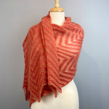 Load image into Gallery viewer, Chevron Cloud Wrap Knitting Kit | Queensland Llama Lace & Rowan Kidsilk Haze