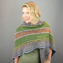 Load image into Gallery viewer, Slip Stitch Party Shawl Knitting Kit | Rowan Felted Tweed
